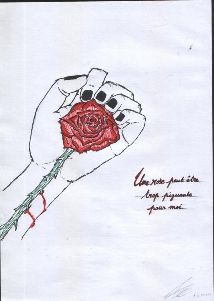 Une rose piquante